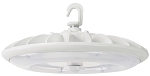 High Voltage 277-480V - 140 Watt LED High Bay UFO Saturn Series Lights - 19,000 Lumen - DLC Premium Verified - White 