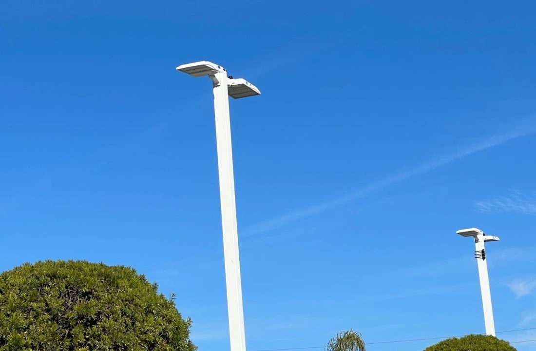 LED Parking Lot Lights Installation