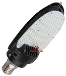 75W LED Large Base Corn Bulb 1 - angled view, black, e26/e27 mogul base featuring high-density led array