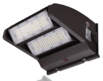 17,100 Lumen - 120 Watt Rotate III Series LED Wall Pack- 5000K - High Efficiency 140 lumen to watt - DLC Premium - Brown Housing