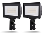 2 pack - Hetria Luri Series - 22,500 Lumens - 150 Watt - LED Flood Light - Arm Mount - 5000K