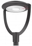 150 Watt LED Post Top Fixture - Centauri II Series Area Light - 20,000 Lumens - No Photocell - Brown/ Dark Bronze Housing