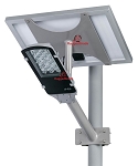24 Watt LED Solar Street Light   Over 2,400 Lumen   Two Piece LED Solar Street Lights