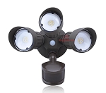 30 Watt Lucana II LED Motion Sensor Flood Light - Dark Bronze/Brown Housing