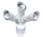 30 Watt Lucana II LED Motion Sensor Flood Light - White Housing 