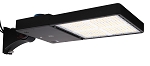 150 Watt LED Revati Series Shoebox Light - Wattage Selectable 150/100/80W - 19,763 Lumen - Color Selectable 30K/40K/50K - Arm Mount/Direct Mount - With Photocell and Bypass Cap - Black Housing 
