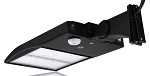 WITH MOTION SENSOR - 300 Watt LED NextGen III Shoebox Light - 42,000 Lumen - 5000K Bright White - Direct Arm Mount - Title 24 Compliant - Dusk to Dawn Capable