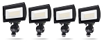 Luri Series - 3,500 Lumens - 30 Watt - LED Flood Light - Knuckle/Conduit Mount - 5000K - Pack of 4