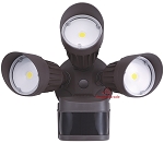 30 watt Motion Wall Light - 2600 Lumen - 240 Degree sensor  -Bronze Color -  5000K - Open Box Sale