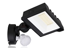 Color Selectable - Motion Sensor - Tigan Series - 4,900 Lumens - 35 Watt - LED Flood Light with Junction Box - Color Selectable 30K/40K/50K - Knuckle Mount