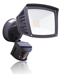 40 Watt - Folari Series LED Flood Light - LED Motion Sensor Light   4,800 Lumens- LED Flood Light - 3000K - Bronze 