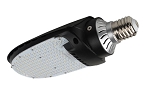 75W LED Large Base Corn Bulb 1 - angled view, black, large rectangular led array with multiple white leds arranged in grid