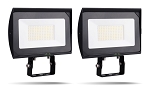 2 Pack - Hetria Lighting - Luri Series - 9,200 Lumens - 80 Watt - LED Flood Light - Yoke Mount - 5000K
