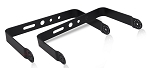 300W 2 Pack - Flood Mount for NextGen IV - angled view, black, metal mounting brackets designed for led lighting fixtures