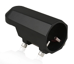 and Shoebox Lights Only 1 - angled view, black, tenon adapter fitting designed for mounting led area lights or sports lights