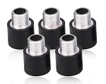 2W Pendant Adapter - angled view, tenon adapters with chrome-plated threaded male connectors these mounting accessories