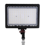 90 Watt - Kivo Series - LED Flood Light - 11,250 Lumens - 5000K - 1/2 inch Threaded Conduit Knuckle Mount - DLC 5.1 Premium