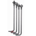 Light Pole Anchor Bolts - Set of 4