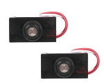 Entrance Sensor 1 - 3/4 view, black, led stadium lights featuring rectangular housing with integrated heat sink fins