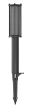 4W LED Landscape Pathway Light 1 - front view, dark bronze, led landscape bollard light featuring cylindrical housing