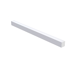 50W LED Troffer Light 1 - 3/4 view, extruded aluminum led linear light fixture with clean rectangular profile