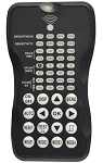 Programmer for Microwave 1 - front view, black, handheld remote control for led lighting systems with comprehensive