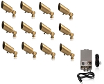 4W - Moran II Series - LED Landscape Spot Light - Solid Brass - 2700K LED MR11 Bulb Included - 12v DC Low Voltage Lights