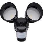 20 Watt Valti Series LED Motion Sensor Flood Light - 1,800 Lumens -  180 Degree Sensor - 5000K - Black