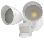 20 Watt Lucana II LED Motion Sensor Flood Light - White Housing