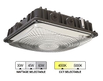 63 Watt LED Canopy Light Series - Full Tunable - 8,500 Lumens - LED Ceiling Light - Color Selectable on Fixture 4000K/5000K - 63w/45w/30w
