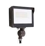 3,900 Lumens - 15/20/35 Watt LED Flood Light - Color Selectable on Fixture 30K/40K/50K - Wattage Selectable - LED Floodlight - 1/2 inch Threaded Conduit Knuckle Mount  