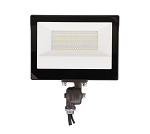 10,400 Lumens - 35/60/80 Watt LED Flood Light - Color Selectable on Fixture 30K/40K/50K - Wattage Selectable - LED Floodlight - 1/2 inch Threaded Conduit Knuckle Mount 