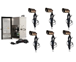  6-Pack Moran Series - LED Landscape Spot Light Kit - 150W Tengara Series Transformer Included -5W LED MR16 Bulb Included - 12v DC Low Voltage Lights - 2700K (Lights and Driver) 
