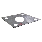 Square Steel Light Pole Screw Positioning Plate