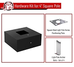 4 inch Square Base Cover for WSD Light Pole