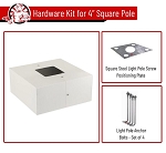 4 inch Square Base Cover for WSD Light Pole