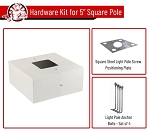 5 inch Square Base Cover for WSD Light Pole