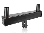LED Light Pole Tenon Adapter 1 - angled view, black, tenon adapter bracket designed for mounting led fixtures to light poles