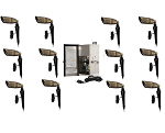 5W LED Landscape Spot Light 1 - arranged display, bronze, led landscape spot lights with adjustable knuckle mounts
