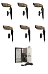 5W LED Landscape Spot Light 1 - 3/4 view, bronze, led landscape spot lights featuring adjustable knuckle mounts, tempered