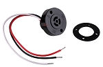 Receptacle No cap included 1 - angled view, black, twist-lock photocell sensor with three-wire pigtail connections