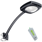 3000 Lumen Solar LED Wall Light or Pole Light - Lira II Series Barn Style Light - Motion Sensor plus Remote and Arm Included -4000K 